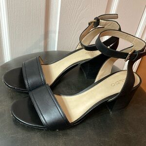 Aldo black heels size 9